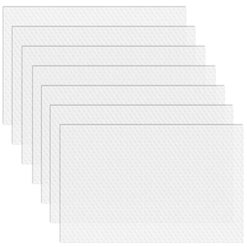 Cyrico Refrigerator Liners, 12" x 17.7" Washable Fridge Mats - 7 Pack Clear