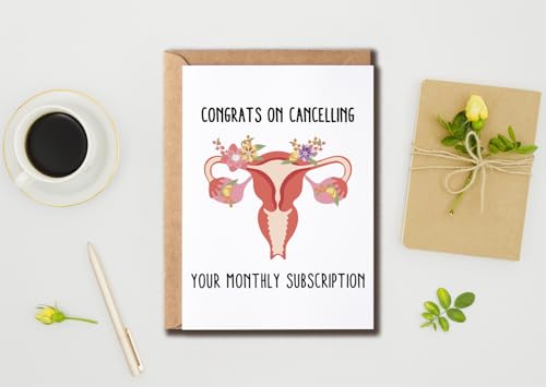 Funny Hysterectomy Get Well Soon Card - Cute Uterus Design