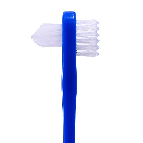 ORAPICH Denture Cleaning Brush Set - Dual-Head T-Shaped Toothbrush 3 Count