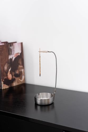 Silver Modern Incense Holder with Adjustable Metal Stand