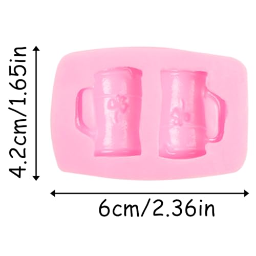 Beer Silicone Fondant Molds - 2 Pcs St. Patrick's Day Cake Decor