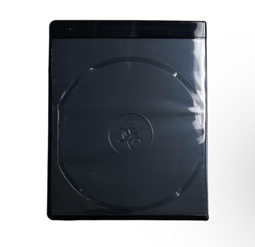 MediaPack4All 12.5mm Blu-Ray Case - Single Disc Storage, Black (1 Pack)