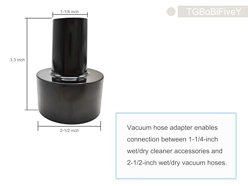 Wet/Dry Vacuum Hose Adapter 2-1/2" to 1-1/4" for Tineco & Bissell