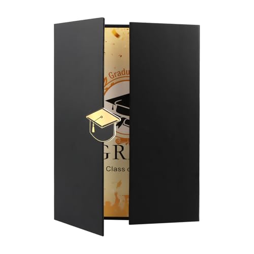 Graduation Guest Book 2026 - Black Gold Signature Sign-In Board