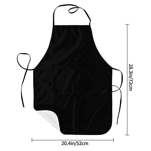 HooSo Personalized Custom Kitchen Apron with Pockets and Logo