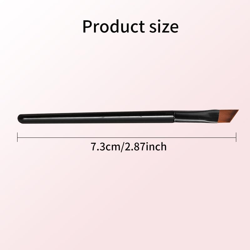 Neuorge Disposable Angled Eyebrow Brushes - 20 Pcs Black Makeup Applicators