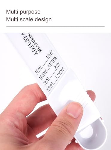 Adjustable Measuring Spoon with 5 Scales for Baking & Cooking