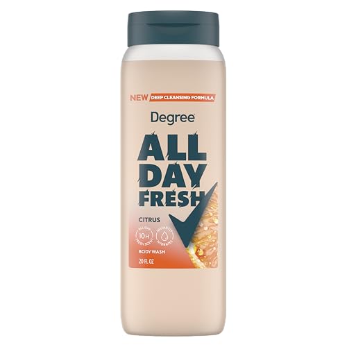 Degree All Day Fresh Body Wash Fresh Citrus 20 oz
