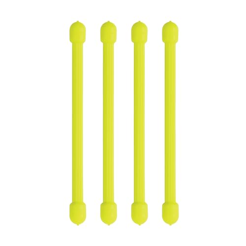 Nite Ize 3-Inch Gear Tie, Reusable Rubber Twist Tie, 20 Pack - Neon Yellow