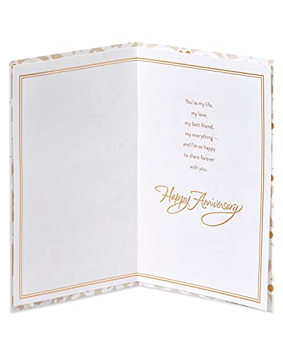 Anniversary Card for Husband - You're My Life with Silver Foil