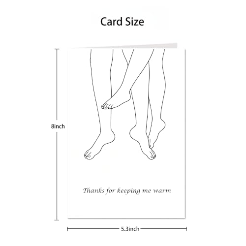 Funny Anniversary Card - 'Thanks for Keeping Me Warm' for Couples