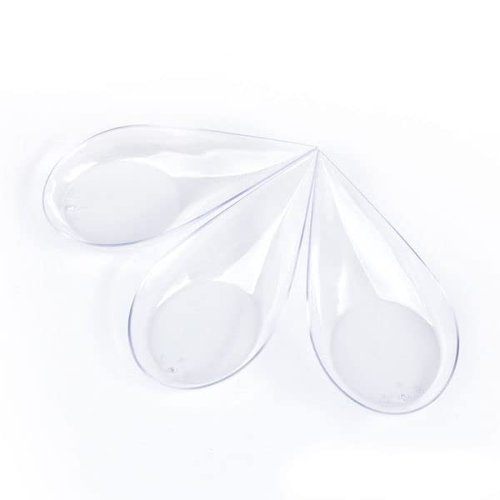 480 Case Tiny Clear Appetizer Plates Mini Plastic Dessert Spoons Professional-Grade Recyclable Party Small Serving Platter Clear Disposable Plates Serving Tray for Events CMJJ