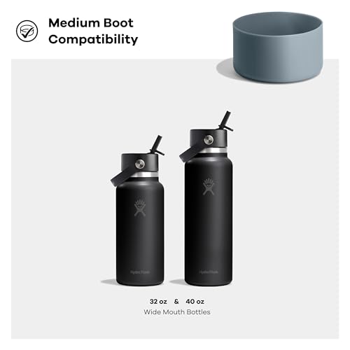 Hydro Flask Medium Boot - Silicone Bottom Protector in Shale Gray