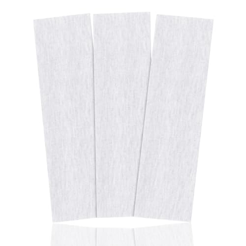 Mabor 3-Piece Non-Slip Elastic White Sweat Headbands for Workout