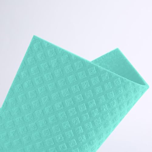 Reusable Cellulose Sponge Cloths 5pcs - Absorbent Eco-Friendly Kitchen & Car Wipes (Random Color, Vacuum Pack)