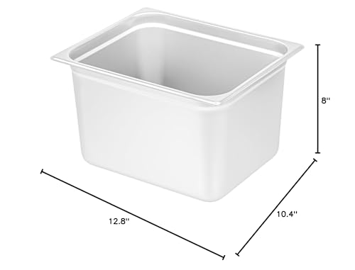 Restaurantware-Kitchen Tek 1/2 Half Size Steam Table Pan, 1 Anti-Jam Steam Pan - Lid Sold Separately, 8â€ Deep, 24 Gauge Stainless Steel, Freezable, For Catering Event And Party