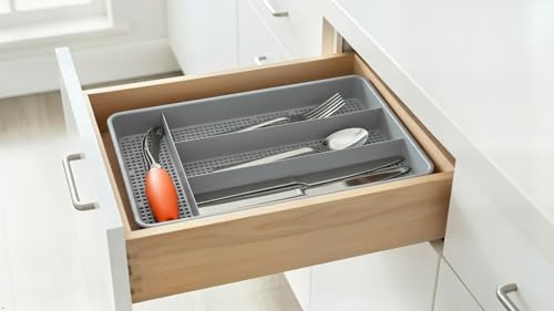 Dial Industries Compact Utensil Organizer Tray for Kitchen Drawers