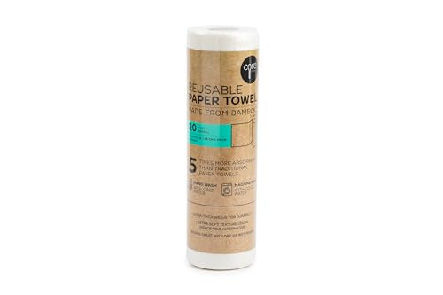 Eco-Friendly Reusable Bamboo Paper Towels - 20 Sheets