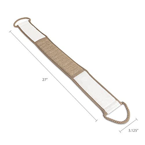 Eurow Bamboo Back Scrubber Exfoliating Shower Strap 2-Pack