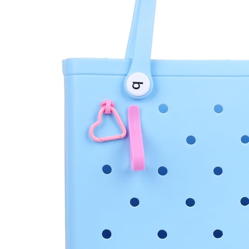 Heart-Shaped Keychain Clip & Hook Set for Beach Handbags