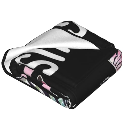 Just A Girl Who Loves Zebras Throw Blanket - Soft Flannel Fleece 50"x40"