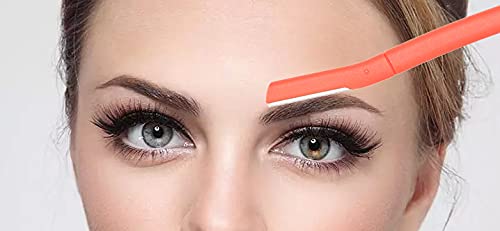 Chaosss Eyebrow Razor & Dermaplaning Tool - 4 Pack Orange