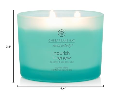 Chesapeake Bay Candle 11oz Nourish + Renew Candle - Coconut & Sandalwood (Pack of 4)