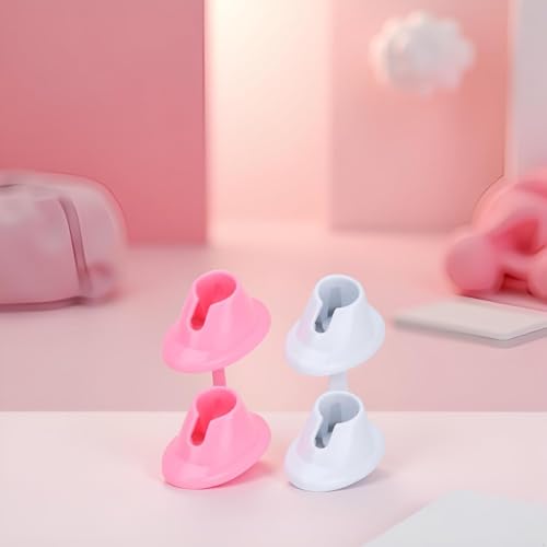 Nail Polish Bottle Holder Set of 4 Anti-Spill Soft Rubber Manicure Stands
