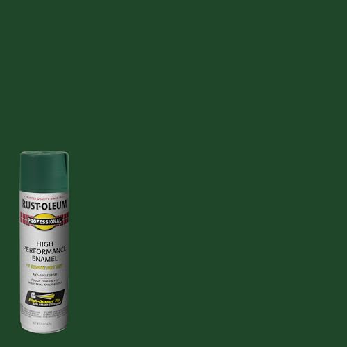 Rust-Oleum Professional Hunter Green Spray Paint - 15 oz, Gloss Finish, Rust Protective Coating