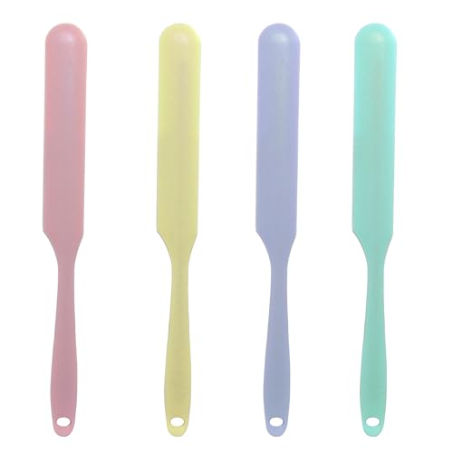 Zorfeter Silicone Jar Spatula Set, 4-Piece Heat-Resistant Baking Spatulas