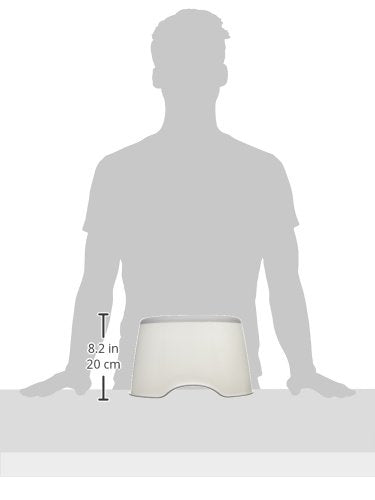 Ubbi Step Stool for Kids - Slip-Resistant Toddler Potty Training Stool with Soft Grip - Gray