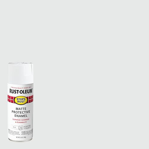 Rust-Oleum 401642 Stops Rust Spray Paint, 12 oz, Matte White