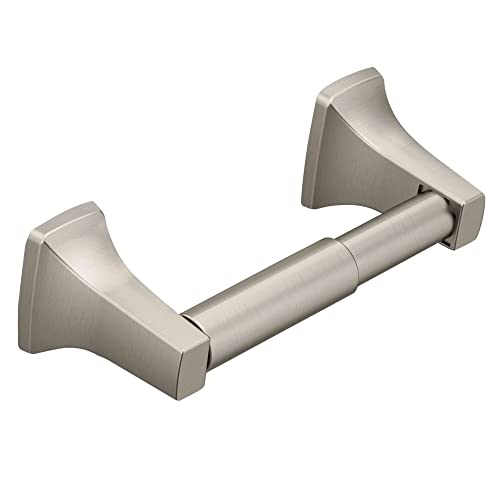 Moen Brushed Nickel Toilet Paper Holder - Modern Wall Mount P5050BN