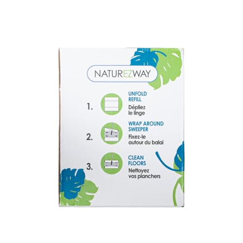 NatureZway Bamboo Floor Cleaning Wipes - 20 Count, Eco-Friendly