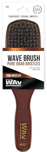 Wav Enforcer Firm Natural Bristle Wave Brush for Deep Waves