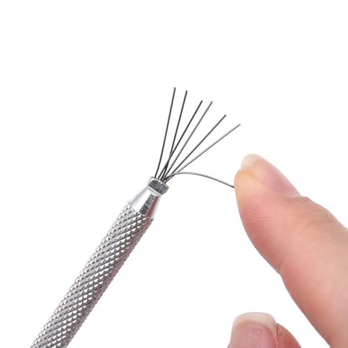 3-Piece 7-Pin Nail Liner Tool Bendable Ultra-Thin Stripe Nail Art Brush Set