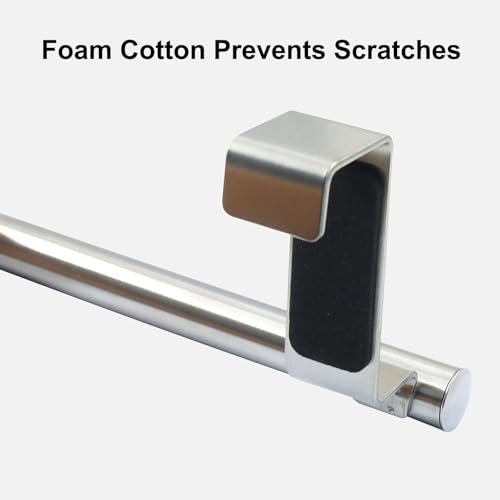 Hitefu Stainless Steel Over-Cabinet Towel Bar - Silver, 4-Pack