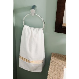 Moen YB4686CH Edgestone Towel Ring Chrome