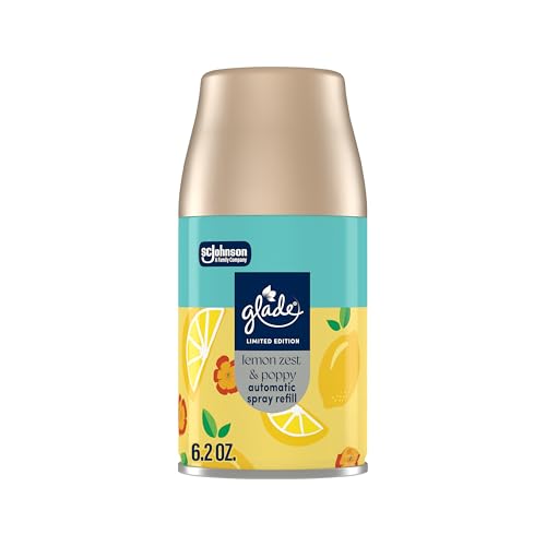 Glade Lemon Zest & Poppy Automatic Spray Refill 6.2 Oz