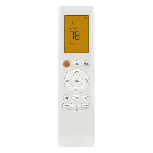 AULCMEET RG10A-BGEF AC Remote Control for Midea & Carrier A/C