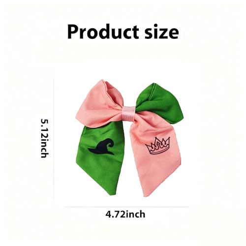Dual-Sided Witch Hair Bow Clip 2pcs Large Statement Hair Accessory
