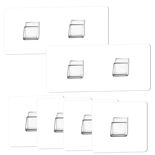 Sankoly 6 Pack Adhesive Hooks for Shower and Kitchen - No Drilling