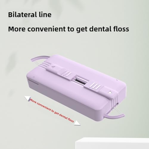 Portable Dental Floss Dispenser & Picks Case with Mint Refills