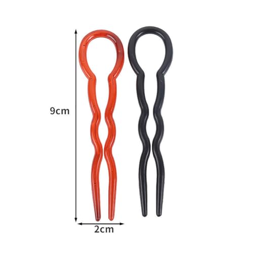 UUYYEO 30 Pcs U Shaped Hair Pins French Twist Bun Hairpins Plastic