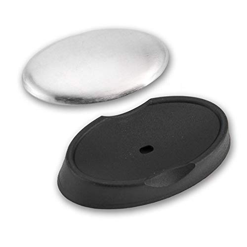 Stainless Steel Soap Odor Remover Bar with Holder for Hands