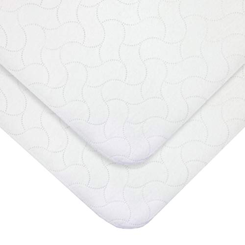 American Baby Company Waterproof Crib Mattress Pad Cover, 2 Pack (28"x52")