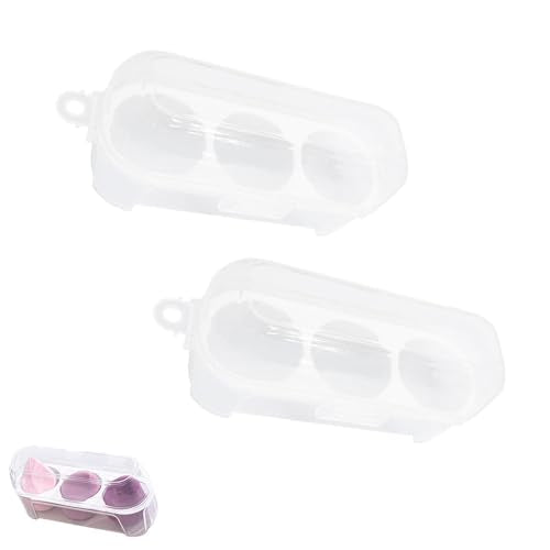 Makeup Sponge Holder Case - 2 Pack Portable Storage Organizer