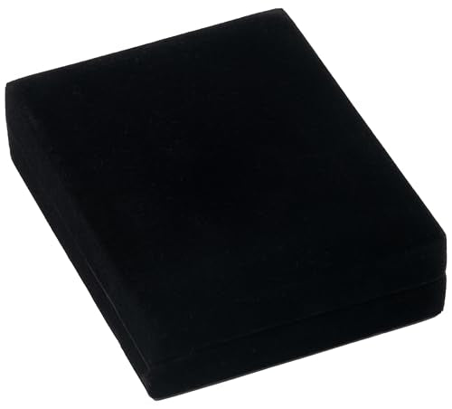 COWFEX Single Medal Display Box - Premium Black Velvet Organizer Case