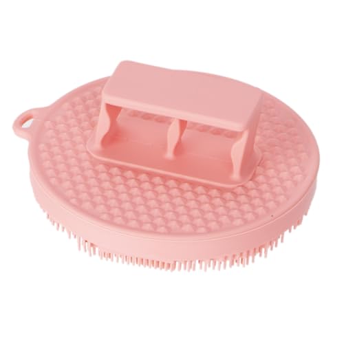 Arswin Silicone Body Scrubber & Exfoliating Shower Brush for Sensitive Skin, Pink
