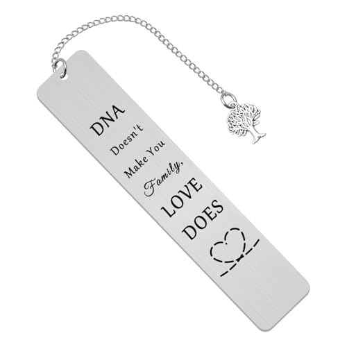 Step Mom Step Dad Bookmark Stainless Steel Gift for Bonus Parents